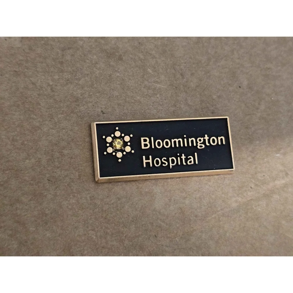 Bloomington Hospital Indiana 10K Gold Filled Lapel Vest Hat Pin H13